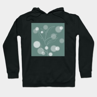 Pleasing Romantic Green Flower Hoodie